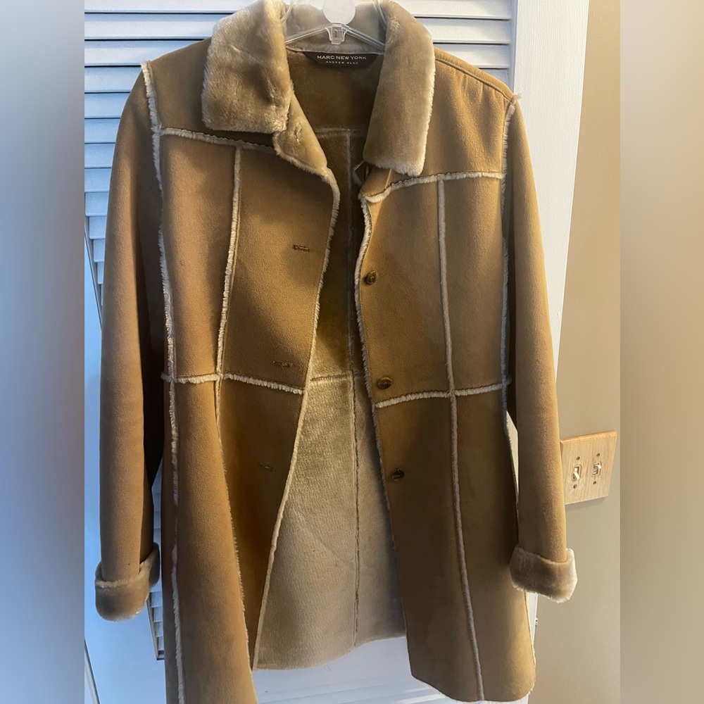 Marc NY women’s suede winter coat. Hardly worn.